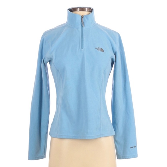 The North Face Jackets & Blazers - The North Face 1/4 Zip Fleece Pullover Small Light Blue